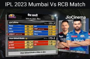 IPL 2023 Mumbai Vs RCB Match Result 2023